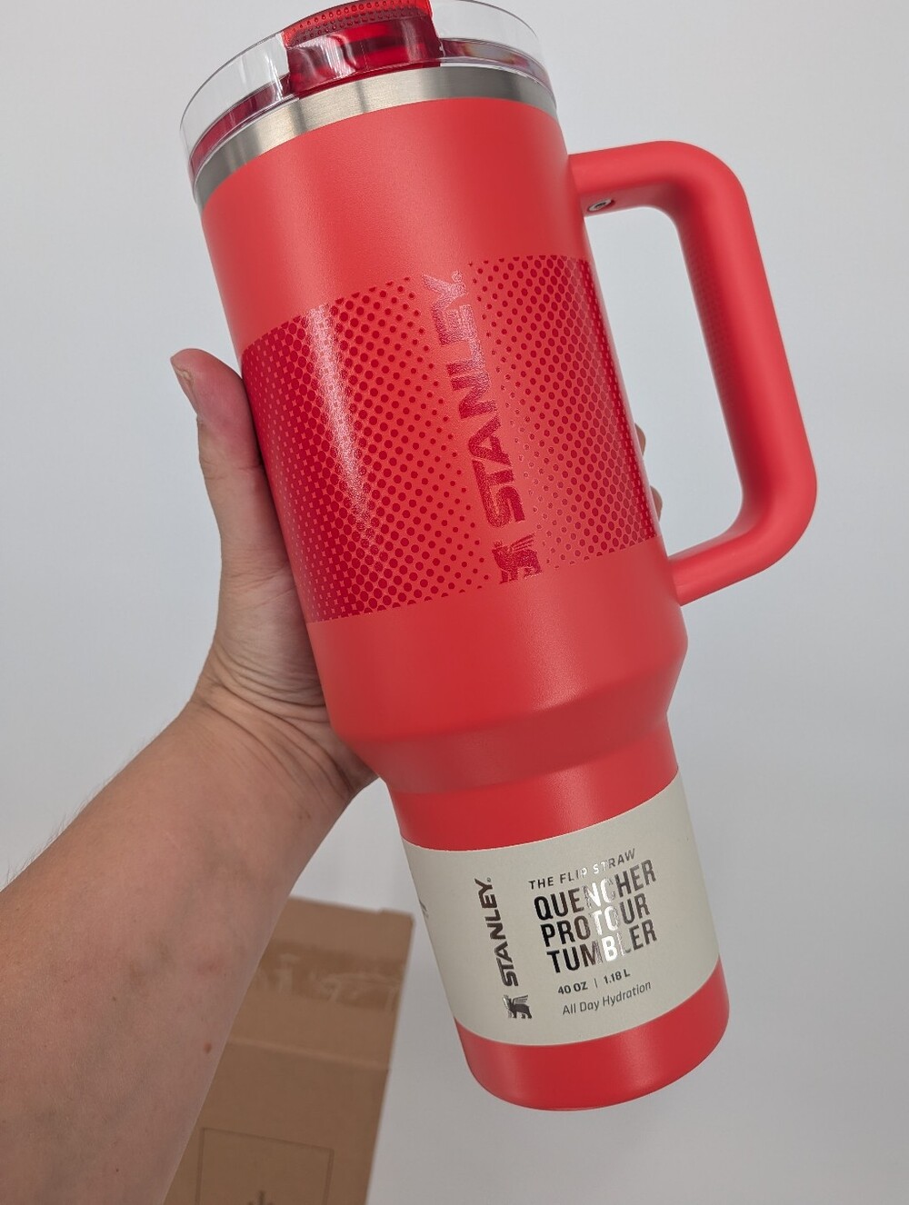 Stanley coral fade Quencher ProTour Flip Straw Tumbler bottle cup 40 OZ NEW